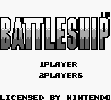 Battleship title screen for GameBoy